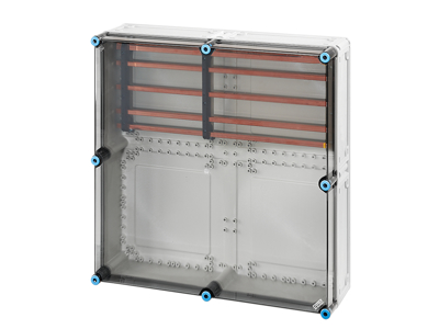Hensel Mi kasse med skinnefelt 250A Cu 5-polet, 600x600x170 mm