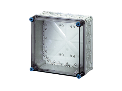 Hensel Mi kasse 300x300x170 mm - transparent låg