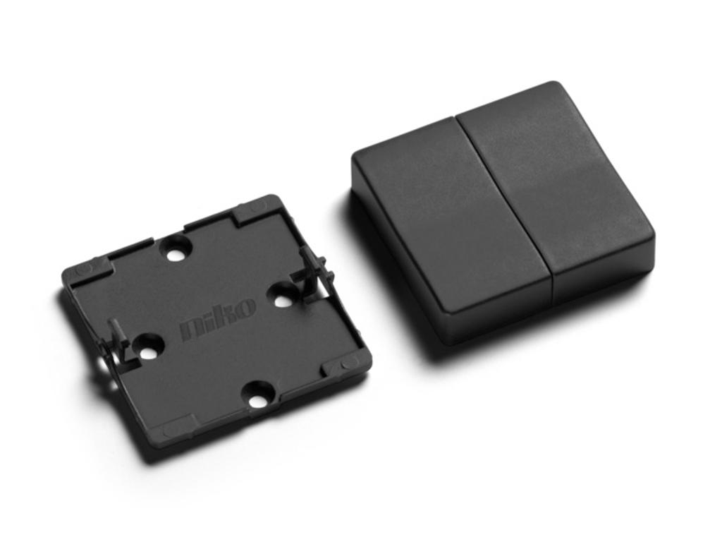 Tangenter og bagplade (4-tryk) til EnOcean tryk for Fuga - Antracit