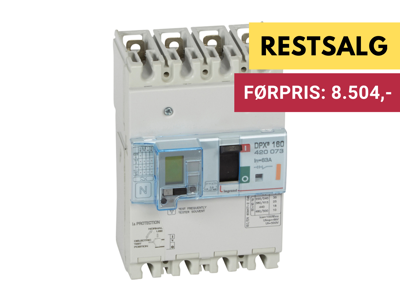 Legrand Maksimalafbryder DPX3 160, 63A 4pol - Type A