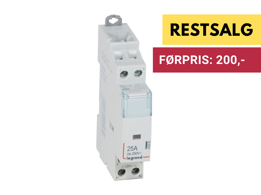 CX3 Kontakt U.H. 25A 2NO 230V spole