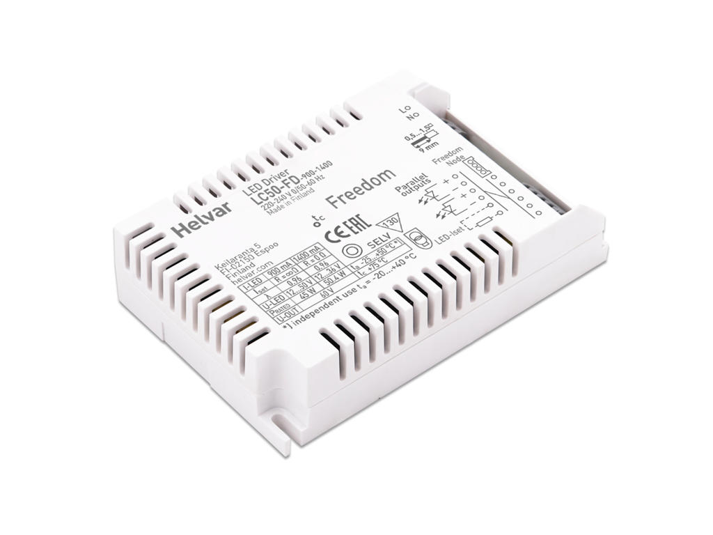 Helvar Freedom driver LC50-FD-900-1400