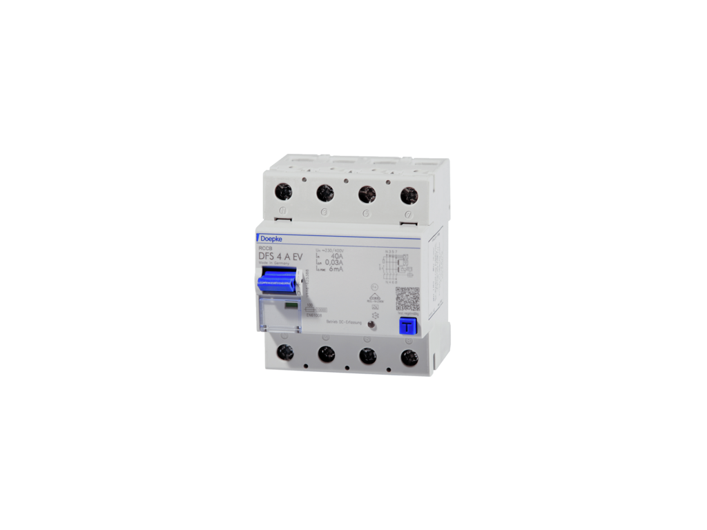 Fejlstrømsafbryder (RCD) DFS4 080A/0,03 EV HD 60°C 4P Type A *V*