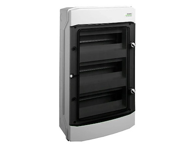 Noark Gruppetavle IP65 3 rk. 36M m/jord & nul klemmer (15+15) - PHS36T