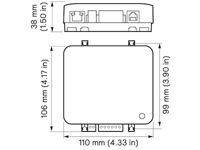 Dynalite PDEG Ethernet gateway Adv. HCL Døgnrytme, Ethernet til Dynalight. 