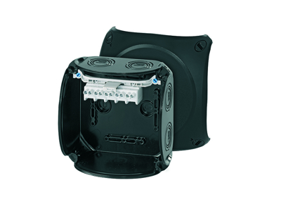 KVIK 130x130mm Sort M20-32 5x1,5-4mm² 