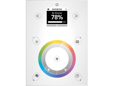 DMX STICK DE3W Styring Glas, Color Screen, 1024ch - Hvid