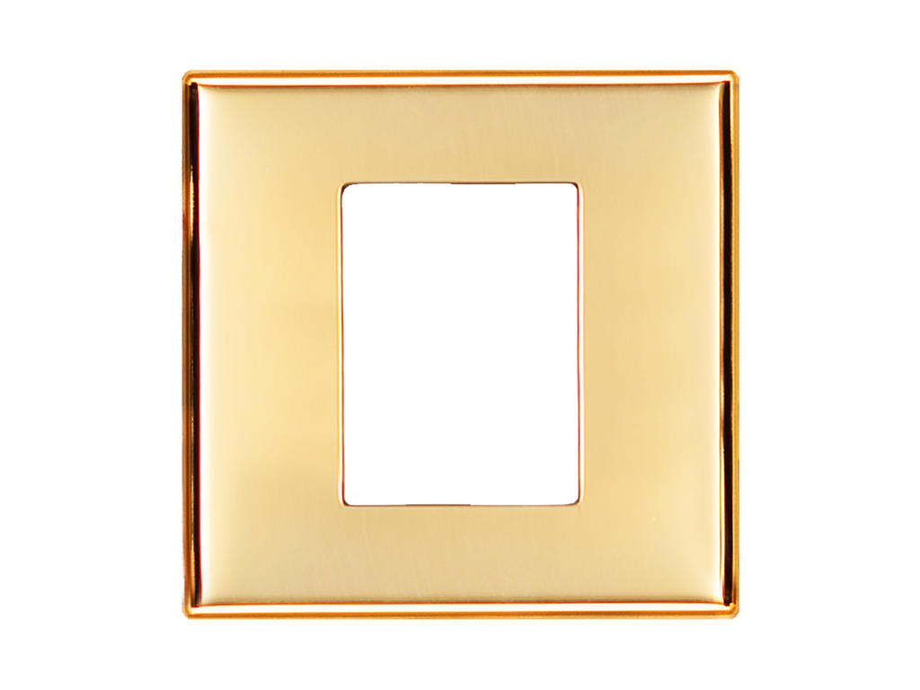 Helvar Digidim 231S ramme 1M - Poleret messing