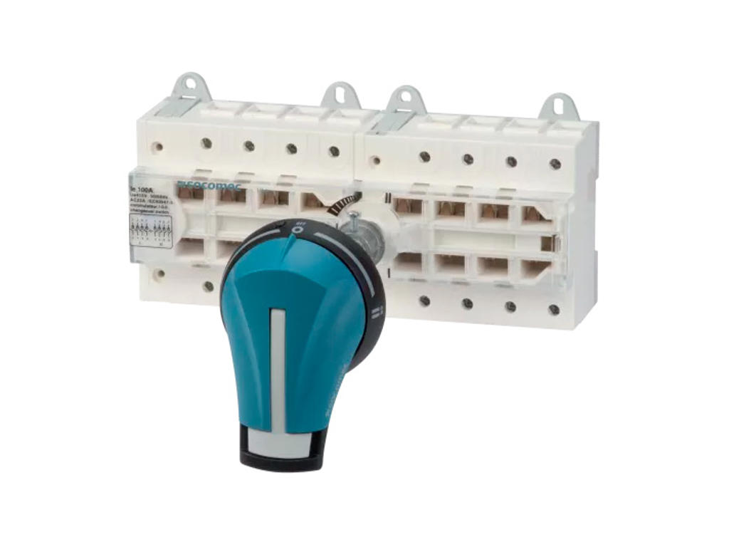 Socomec SIRCO VM1 manuel omskifter I-0-II, 4P 125A