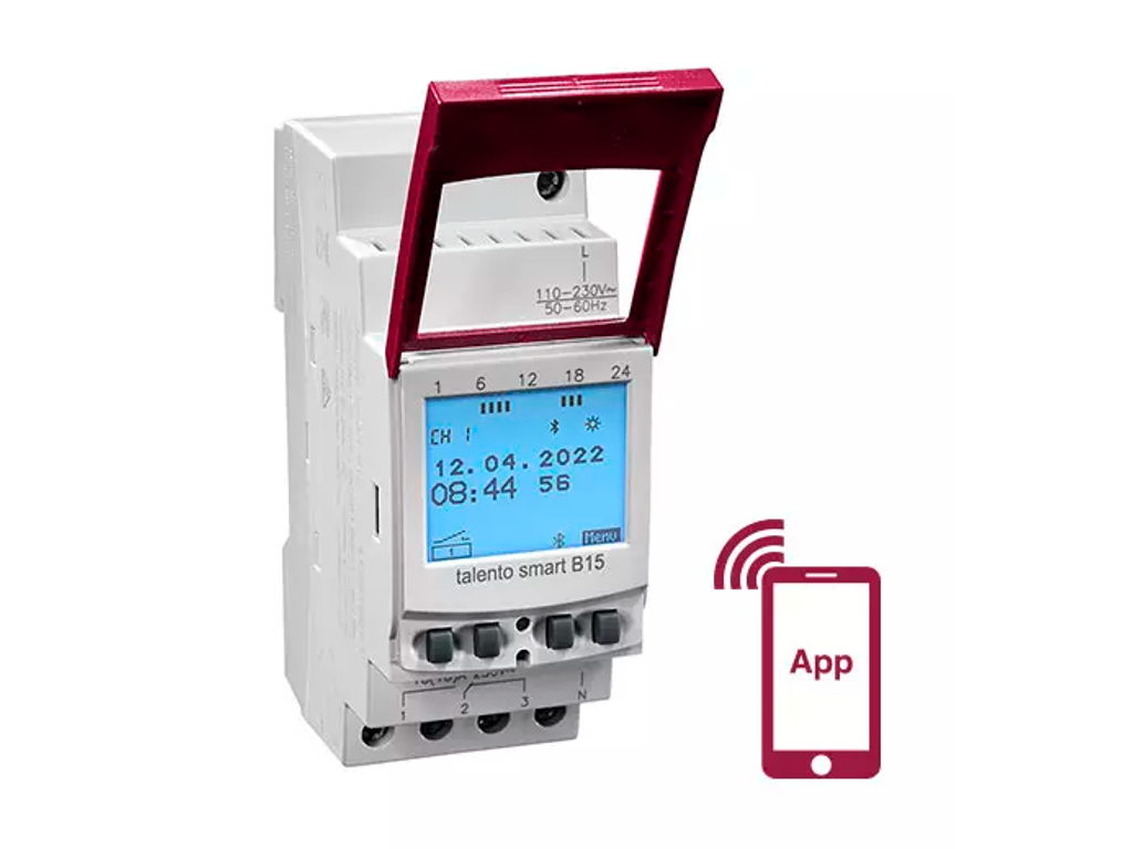 Grässlin digitalt ugeur, 230V AC, 1 kanal, 16A, IP20, 2M