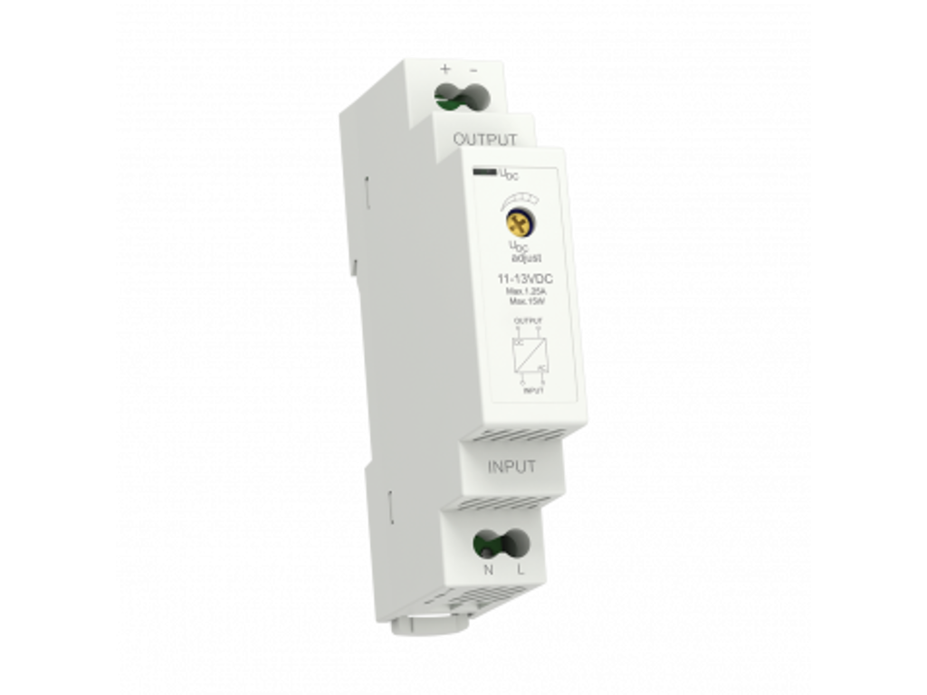 ELKO EP stabiliseret strømforsyning til DIN-skinne 12V/15W