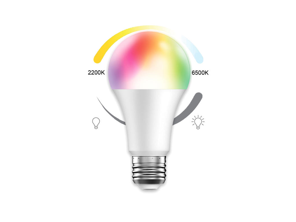 Casambi LED lyskilde RGB og TW, E27