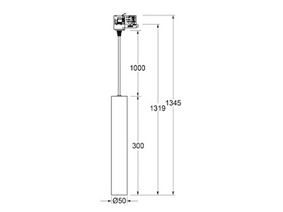 LED skinnespot med XSJ-driver Hvid