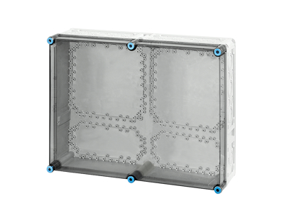 Hensel Mi kasse 450x600x170 mm - transparent låg