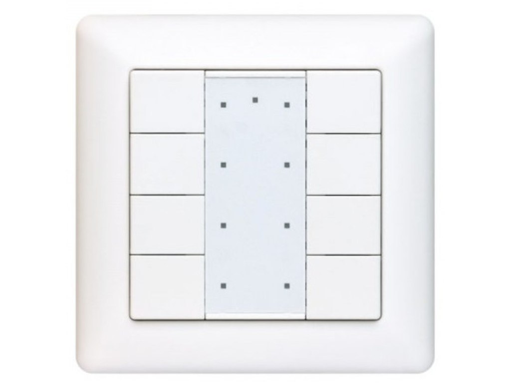 Panel med 8 tryk, DALI2 - Hvid