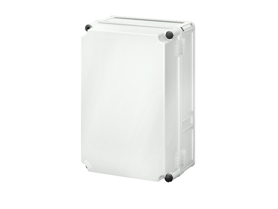 Hensel Mi kasse 450x300x214 mm - gråt hængslet låg