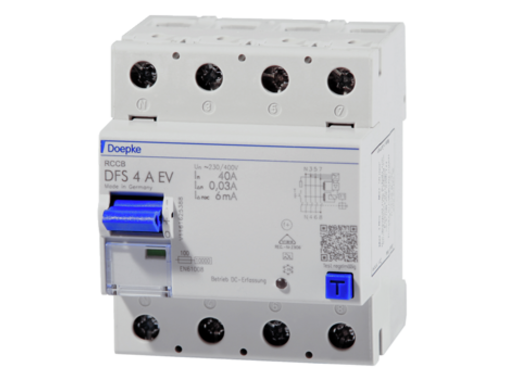 Fejlstrømsafbryder (RCD) DFS4  080A/0,03 EV 4P Type A *V*