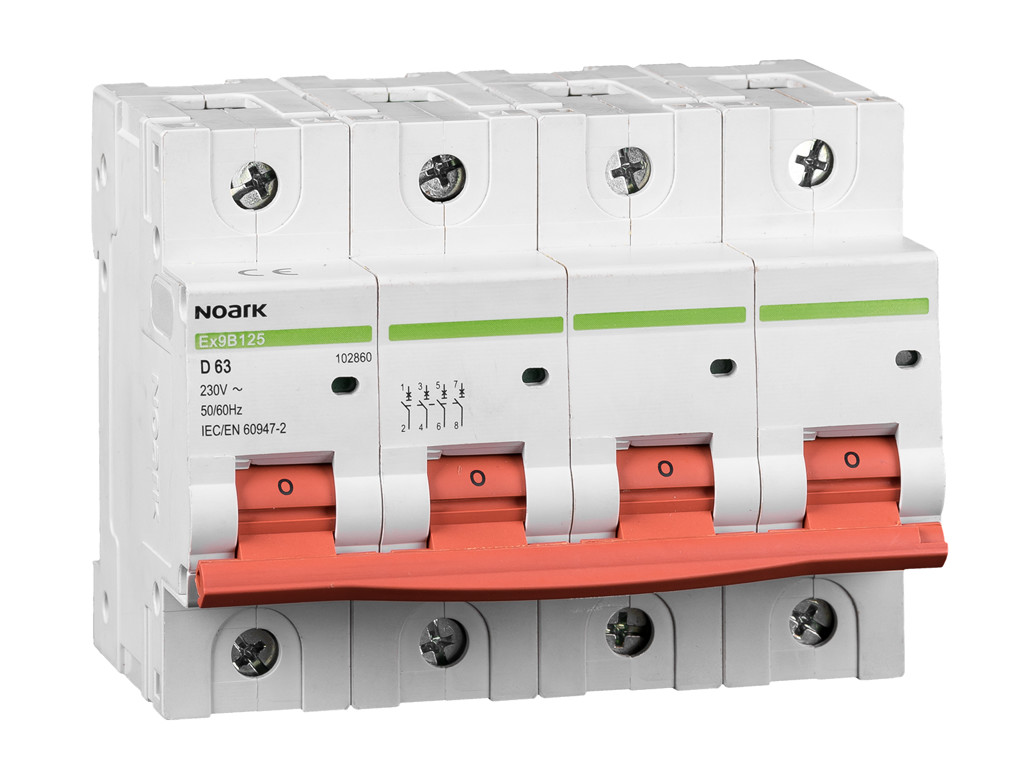 Noark automatsikring C 80A 4P 6M 20kA