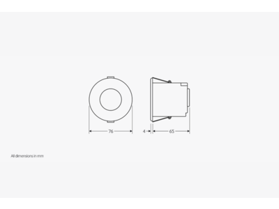 Casambi EBDSPIR-CB-DD kompakt PIR sensor, IP40
