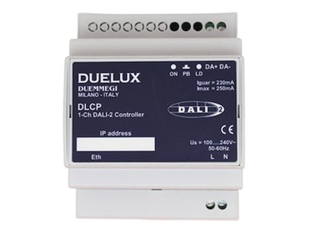 1-kanals DALI-2 Multimaster controller DLCP 1,  integretet MODBUS (1 x DALI)