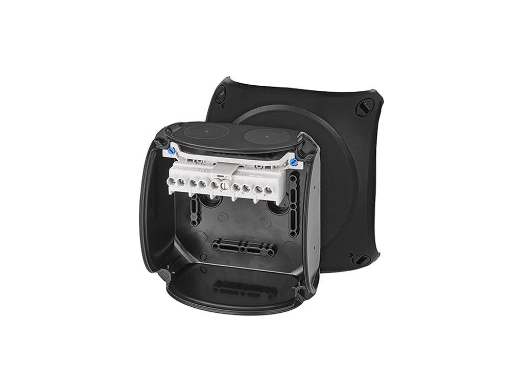 ATEX forgreningsdåse 5x1,5-6 mm², 130x130x77 mm - Sort