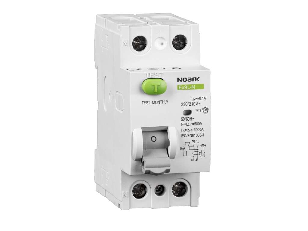 Noark HPFI (RCD) 40A 30mA 2P 6kA Type A