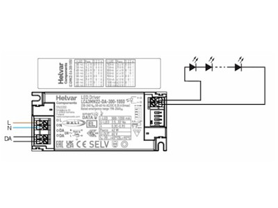 LC43MN22-DA-300-1050, 42 W SELV Dimmbar DALI-2 LED-driver