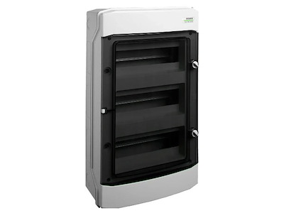 Noark Gruppetavle IP65 4 rk. 48M m/jord & nul klemmer (20+20) - PHS48T