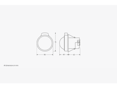 Casambi EBDHS-B-CB-DD High Bay PIR sensor, IP40