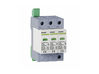 Noark transientbeskyttelse 3PN (3+1), Type 1+2, 275VAC, 12,5 kA
