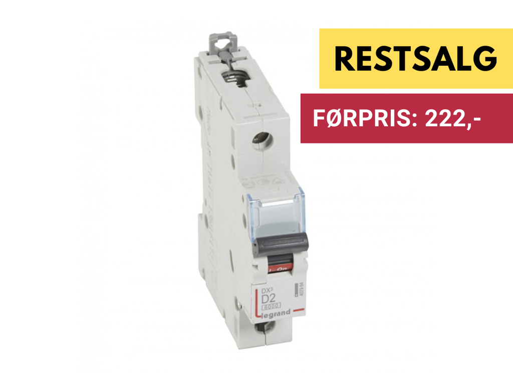 DX3 Automat D 2A 1P 1M 6/10kA 