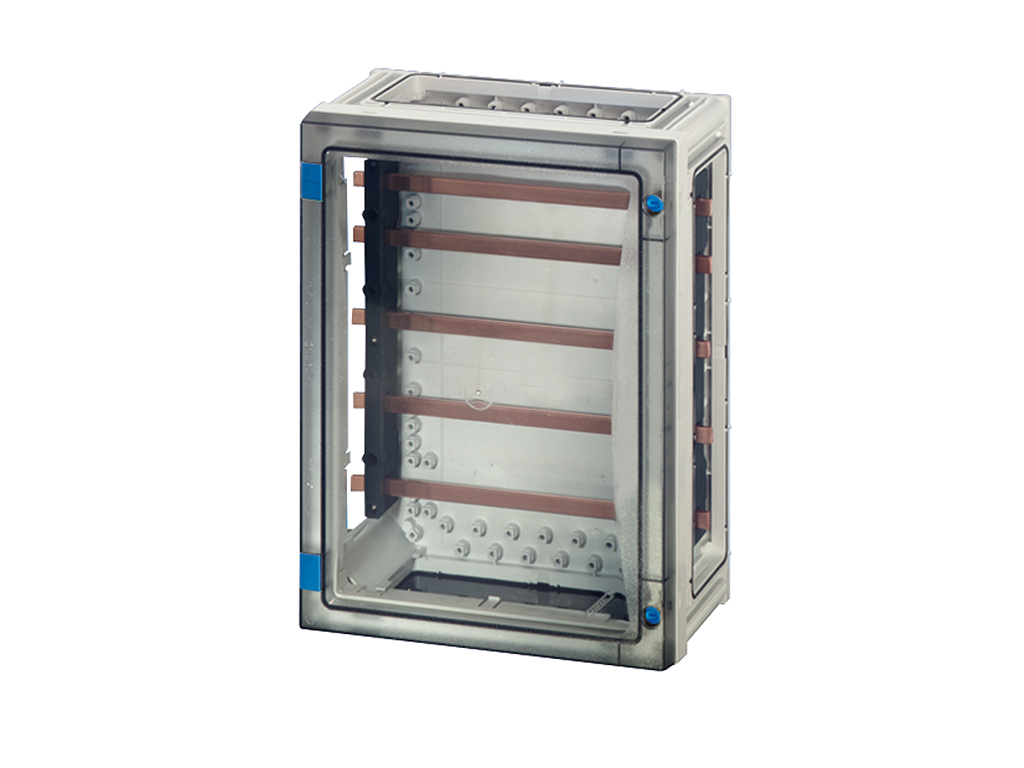 Hensel ENYSTAR kasse med skinnefelt Cu 5P 250A, 360x270x163 mm