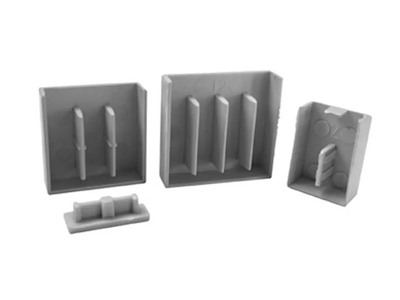 NOARK Endestykke ECUK 4L til 10mm2 U-type sløjfeskinne