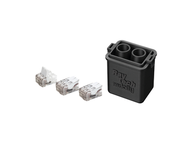 Raytech RayJollyL samledåse med indbyg. gel + 3stk. fjederterminaler (2x2,5mm2), (Blisterpak 1stk.) 450V. 46x33x43