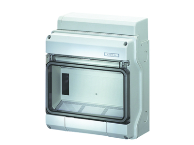 Hensel KV gruppetavle 9 moduler (1x9) med PE- og N klemme - IP65