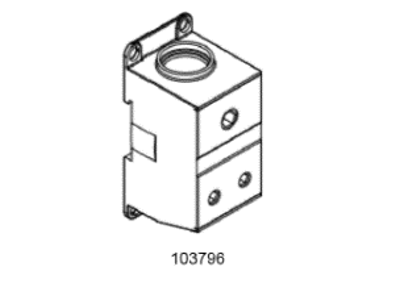 Noark distributionsblok 1P, CU/AL 1x2, 400/350A