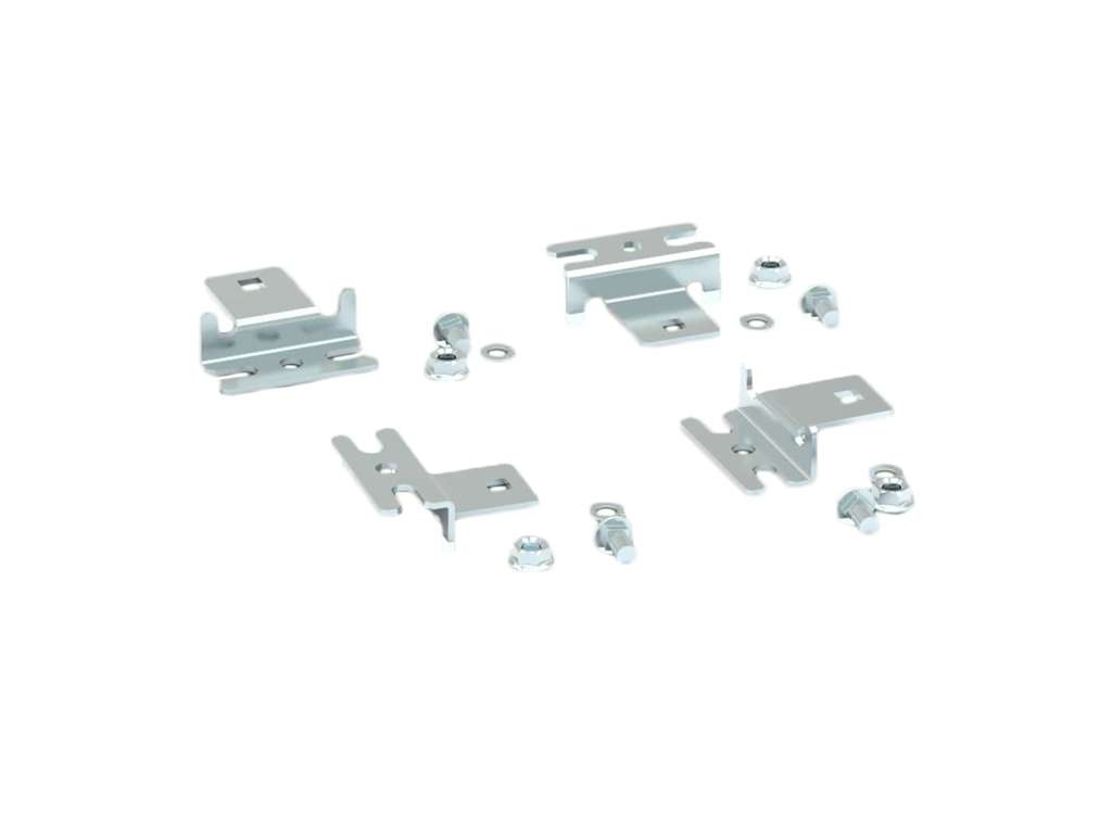 Vægbeslag for Noark stålskab - sæt af 6 stk.