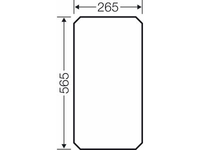 Montageplade til Mi kasse 4, 6 og 8 - 565x265x4 mm