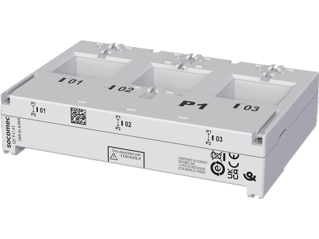 Socomec QCT-C 3-faset strømtransformer 3P, 25 mm, 40-160A