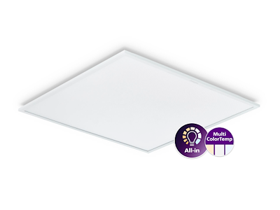 Ledinaire LED panel, All-in, 600x600, 28W, 3400/3600lm, On/Off, 830/840 - UGR19
