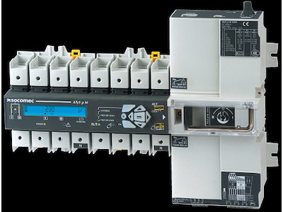 Socomec automatisk omskifter ATyS p M + komm., 4P 100A 230V/400VAC