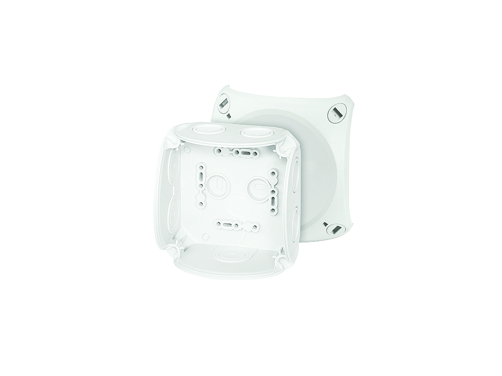 Forgreningsdåse uden klemmer, 104x104x70 mm, IP66 - Grå