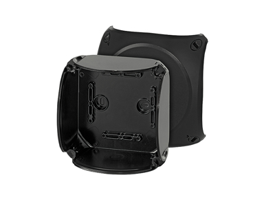 Hensel EB tom dåse 130x130x77 mm, IP66 - Sort