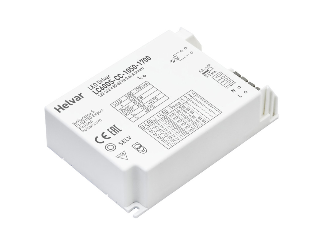 Helvar LED driver LC60DS-CC-1050-1700 (ON/OFF)