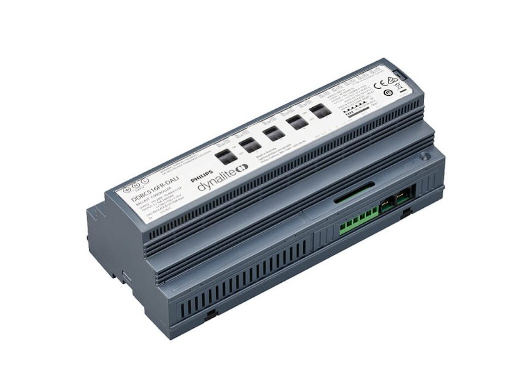 Dynalite DDBC516FR Broadcast modul m. 5 kanaler Dali / 1-10V / DSI m. 5 x relæ.