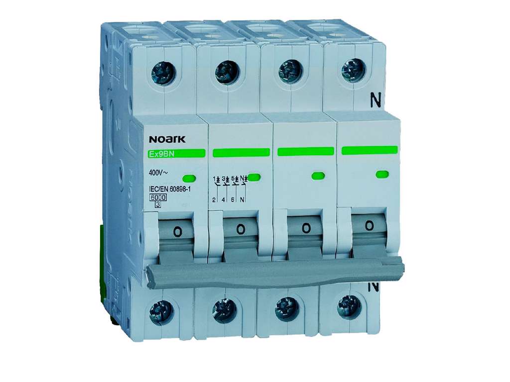 Noark automatsikring C 13A 3P+N 4M 6kA