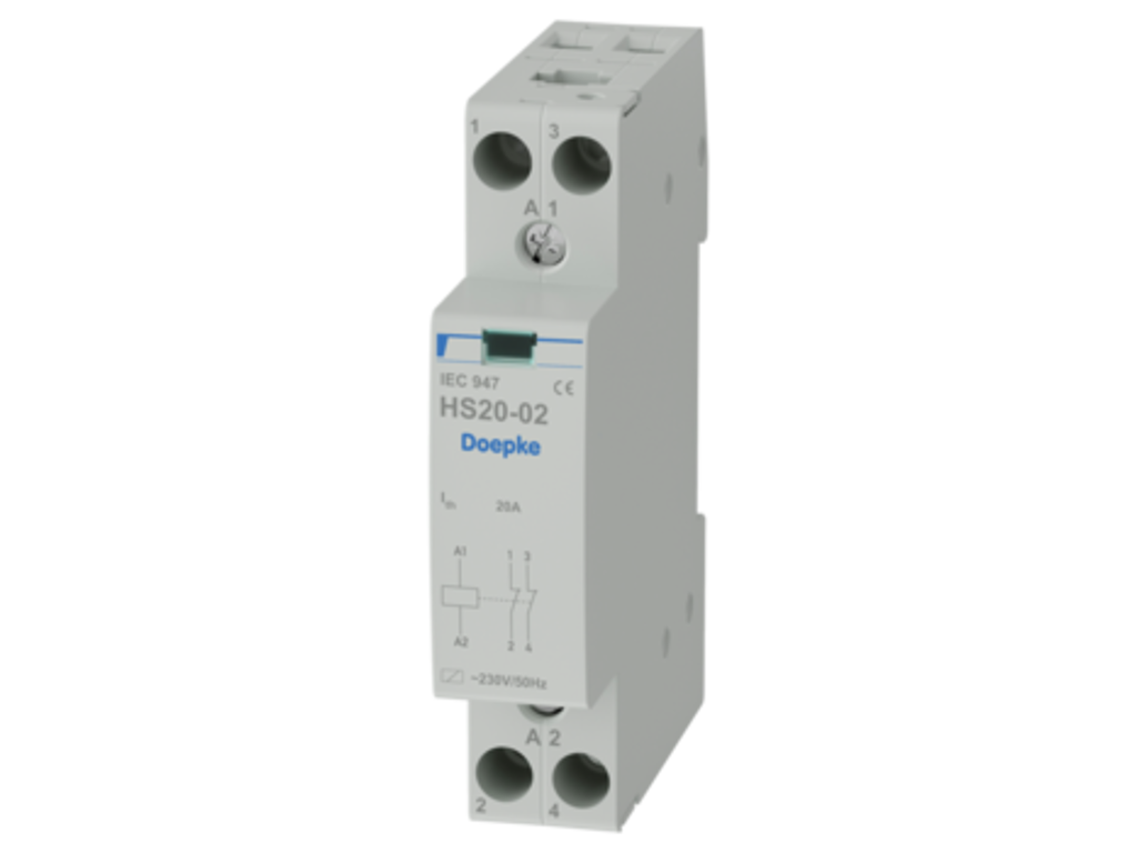 Doepke HS1 kontaktor 20A 230V spole 2NC