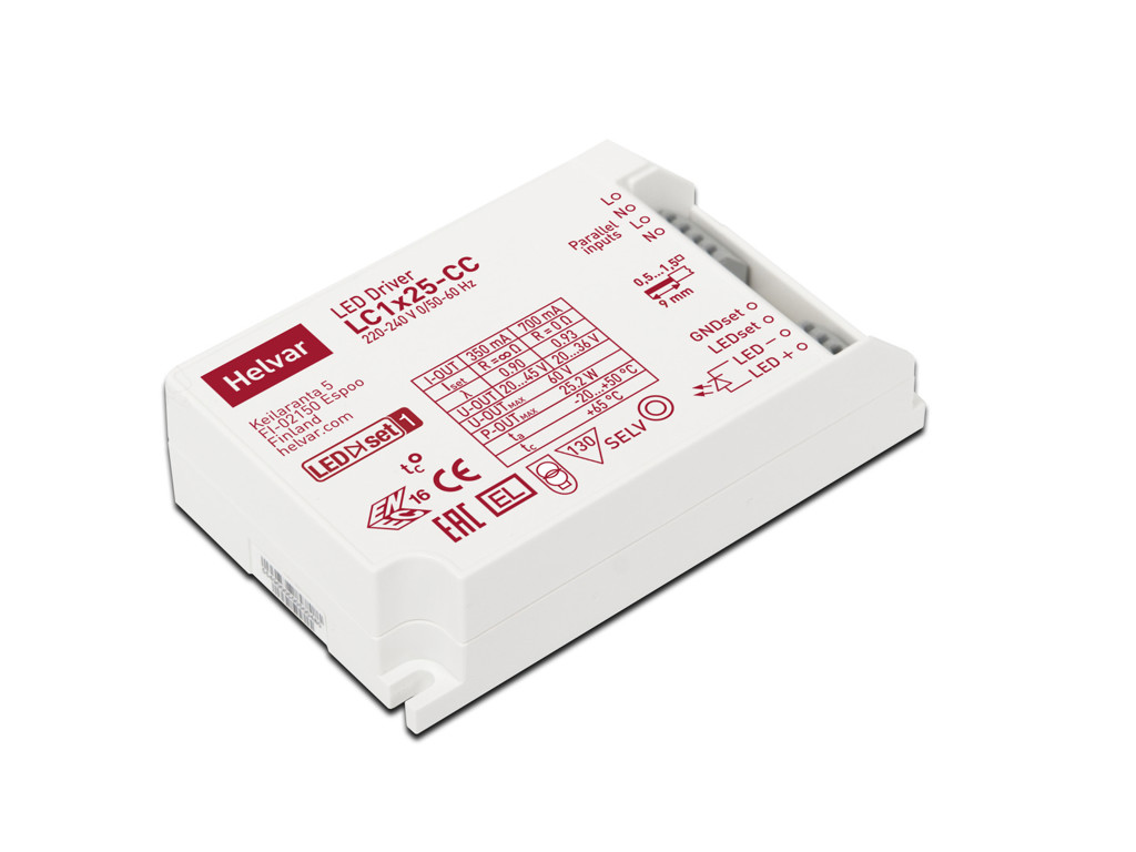 Helvar LED driver LC1x25-CC (ON/OFF)