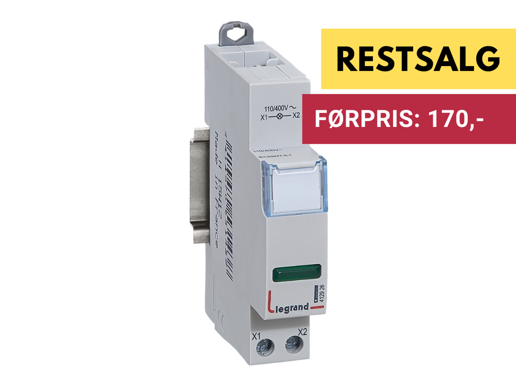 CX3 signallampe enkelt grøn 110/400V 1M