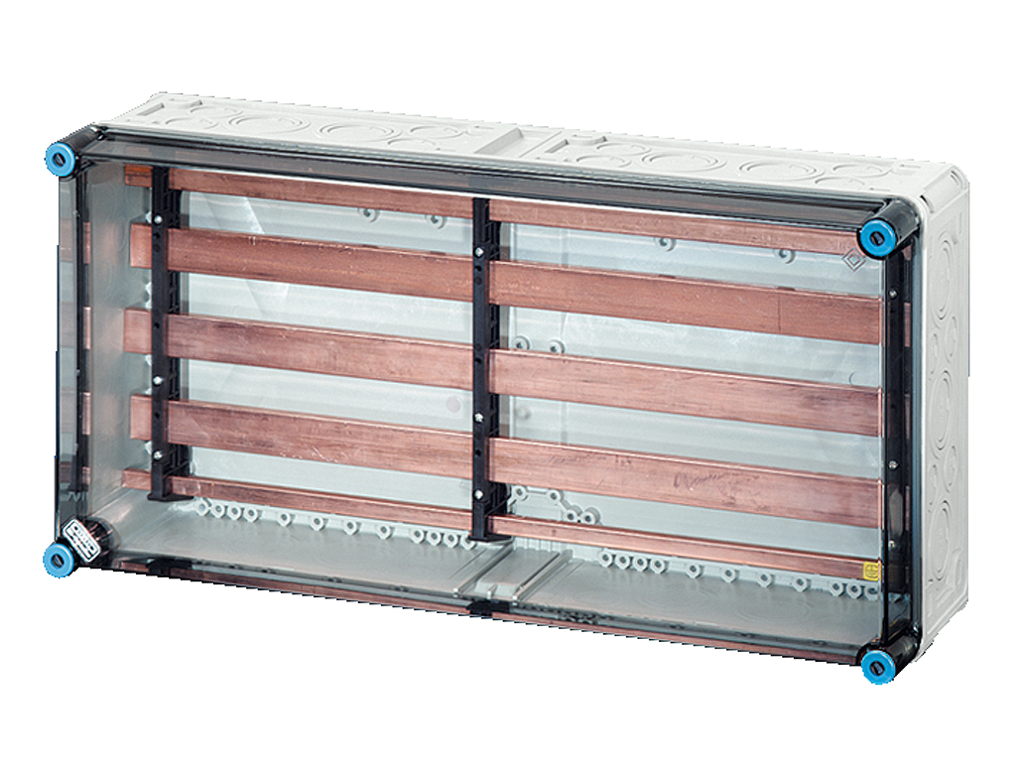 Hensel Mi kasse med skinnefelt 630A Cu 5-polet, 300x600x170 mm